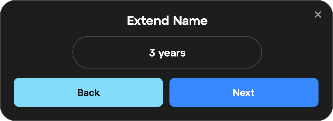 Linea ENS registration confirmation