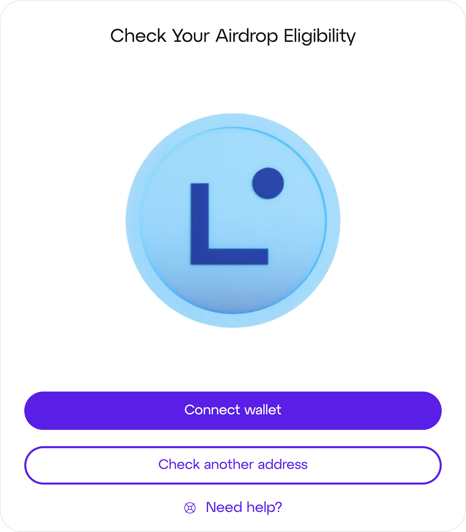 Linea Airdrop check your availability modal